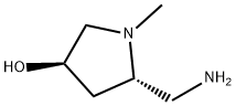 3-Pyrrolidinol,5-(aminomethyl)-1-methyl-,(3R-trans)-(9CI) Struktur