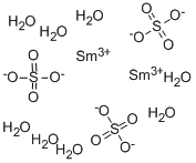 硫酸钐 八水, 13465-58-2, 结构式