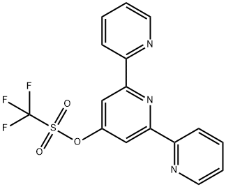 4'-TRIFLUOROMETHYLSULFONO-2,2':6',2''-TERPYRIDINE 化学構造式