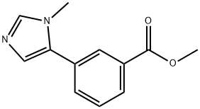 3-(1-甲基-5-咪唑基)苯甲酸甲酯 结构式