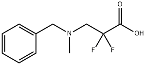 3-[Benzyl(Methyl)aMino]-2,2-difluoropropanoic Acid Structure