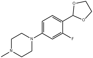 2-[2-Fluoro-4-(4-Methylpiperazino)phenyl]-1,3-dioxolane|2-[2-氟-4-(4-甲基-1-哌嗪基)苯基]-1,3-二氧戊环