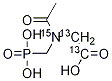 N-Acetyl Glyphosate-13C2,15N, 1346598-31-9, 结构式