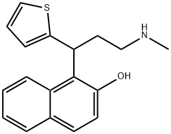 (RS)-1-[3-(MethylaMino)-1-(2-thienyl)propyl]-2-naphthalenol Structure