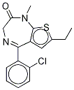 ClotiazepaM-13C,d3 Structure