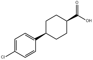 CIS-4-(4-クロロフェニル)シクロヘキサンカルボン酸 化学構造式