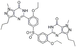 デ(メチピペラジニル)シルデナフィル二量体不純物 化学構造式