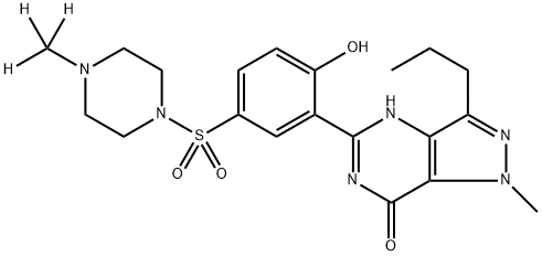 Desethyl Sildenafil-d3 Struktur
