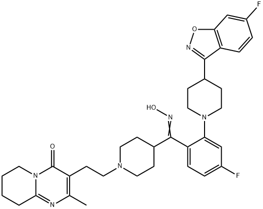 3-[2-[4-[(Z)-(4-Fluoro-2-[4-(6-fluoro-1,2-benzisoxazol-3-yl)piperidin-1-yl)phenyl](hydroxyiMino)Methyl]piperidin-1-yl]ethyl]-2-Methyl-6,7,8,9-tetrahydro-4H-pyrido[1,2-a]pyriMidin-4-one (Risperidone IMpurity)