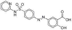 Sulfasalazine-d4 化学構造式