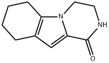 3,4,6,7,8,9-hexahydropyrazino[1,2-a]indol-1(2H)-one 化学構造式