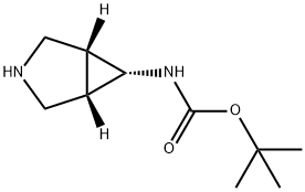 Carbamic acid, (1alpha,5alpha,6beta)-3-azabicyclo[3.1.0]hex-6-yl-, 1,1-dimethylethyl ester Structure