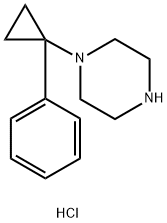 1-(1-phenylcyclopropyl)piperazine HYDROCHLORIDE 结构式
