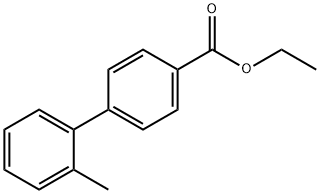 2'-Methylbiphenyl-4-carboxylic acid ethyl ester 化学構造式