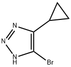 1H-1,2,3-Triazole, 5-broMo-4-cyclopropyl- Structure