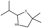 5,5-Dimethyl-2-Isopropylthiazolidine 结构式