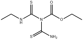Carbamic  acid,  (aminothioxomethyl)[(ethylamino)thioxomethyl]-,  ethyl  ester  (9CI) 结构式