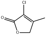 3-chloro-4-methyl-5H-furan-2-one 化学構造式