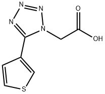 (5-(3-thienyl)tetrazol-1-yl)acetic acid,134717-73-0,结构式