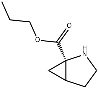 2-Azabicyclo[3.1.0]hexane-1-carboxylicacid,propylester,(1R)-(9CI) Structure