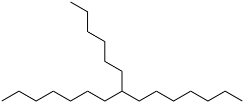 8-ヘキシルペンタデカン 化学構造式