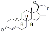 21-fluoro-16-methyl-19-norprogesterone Structure