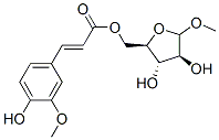 methyl 5-O-feruloylarabinofuranoside Structure