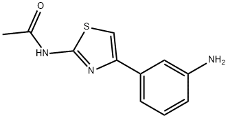N-[4-(3-AMinophenyl)-2-thiazolyl]acetaMide Structure