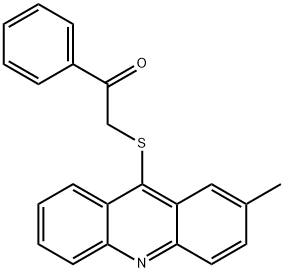 2-(2-methylacridin-9-yl)sulfanyl-1-phenyl-ethanone Structure