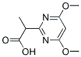 134866-84-5 2-Pyrimidineacetic acid, 4,6-dimethoxy--alpha--methyl- (9CI)