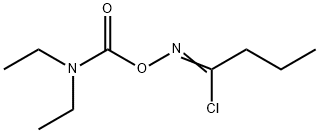 (1-chlorobutylideneamino) N,N-diethylcarbamate,134871-02-6,结构式