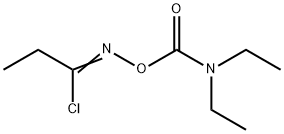 (1-chloropropylideneamino) N,N-diethylcarbamate,134871-03-7,结构式