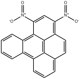 1,3-ジニトロベンゾ[e]ピレン 化学構造式