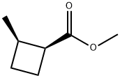 Cyclobutanecarboxylic acid, 2-methyl-, methyl ester, (1S,2R)- (9CI) 结构式