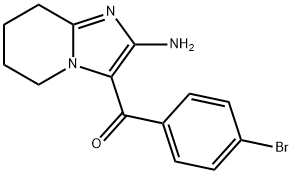 2-Amino-3(4-bromobenzoyl)-5,6,7,8-tetrahydroimidazo[1,2-a]pyridine 结构式