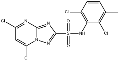 N-(2,6-二氯-3-甲基苯基)-5,7-二氯-1,2,4-三唑并[1,5-a]吡啶-2-磺酰胺 结构式