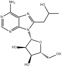 8-(2-hydroxypropyl)adenosine 化学構造式