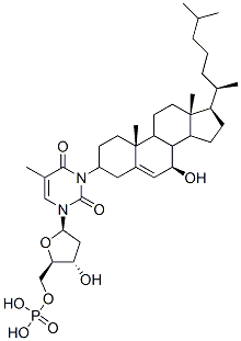 3-(7 beta-hydroxycholesteryl) 5'-thymidylyl monophosphate Structure