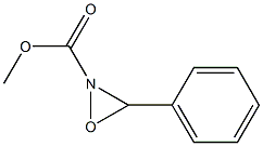 2-Oxaziridinecarboxylic  acid,  3-phenyl-,  methyl  ester Structure