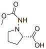 L-Proline, 1-[(methoxycarbonyl)amino]- (9CI) 化学構造式