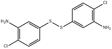 5,5'-二硫烷二基双(2-氯苯胺) 结构式