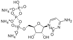 CYTIDINE-2-14C 5'-TRIPHOSPHATE AMMONIUM SALT Structure