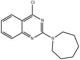 2-(azepan-1-yl)-4-chloroquinazoline Structure