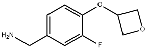 [3-Fluoro-4-(oxetan-3-yloxy)phenyl]methanamine Structure