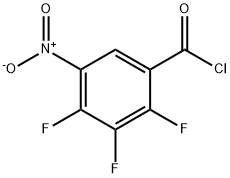 2,3,4-trifluoro-5-nitrobenzoyl chloride Structure