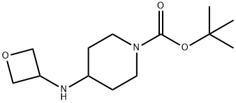 tert-Butyl 4-(oxetan-3-ylamino)piperidine-1-carboxylate Struktur