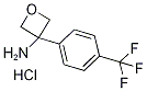 3-[4-(トリフルオロメチル)フェニル]オキセタン-3-アミン塩酸塩 化学構造式