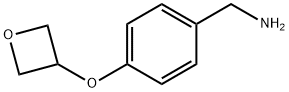 [4-(Oxetan-3-yloxy)phenyl]methanamine Structure
