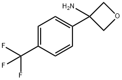 3-(4-(Trifluoromethyl)phenyl)oxetan-3-amine, 1349972-67-3, 结构式