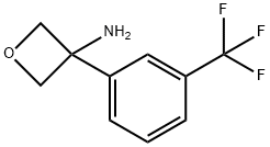 3-(3-(三氟甲基)苯基)氧杂环丁烷-3-胺, 1349972-70-8, 结构式